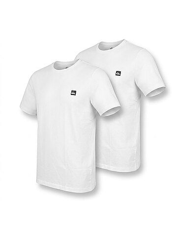 Pack de 2 camisetas hombre algodón cuello redondo o cuello de pico QUIKSILVER