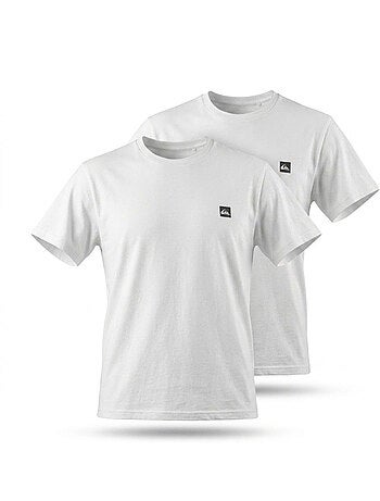 Pack de 2 camisetas hombre algodón cuello redondo o cuello de pico QUIKSILVER
