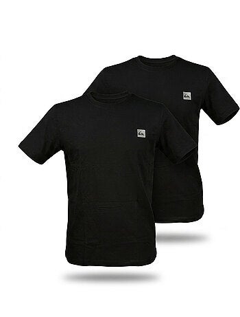 Pack de 2 camisetas hombre algodón cuello redondo o cuello de pico QUIKSILVER