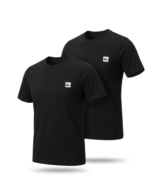 Pack de 2 camisetas hombre algodón cuello redondo o cuello de pico QUIKSILVER - Kiabi Pack de 2 camisetas hombre algodón cuello redondo o cuello de pico QUIKSILVER - Kiabi