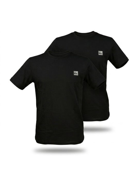 Pack de 2 camisetas hombre algodón cuello redondo o cuello de pico QUIKSILVER - Kiabi Pack de 2 camisetas hombre algodón cuello redondo o cuello de pico QUIKSILVER - Kiabi