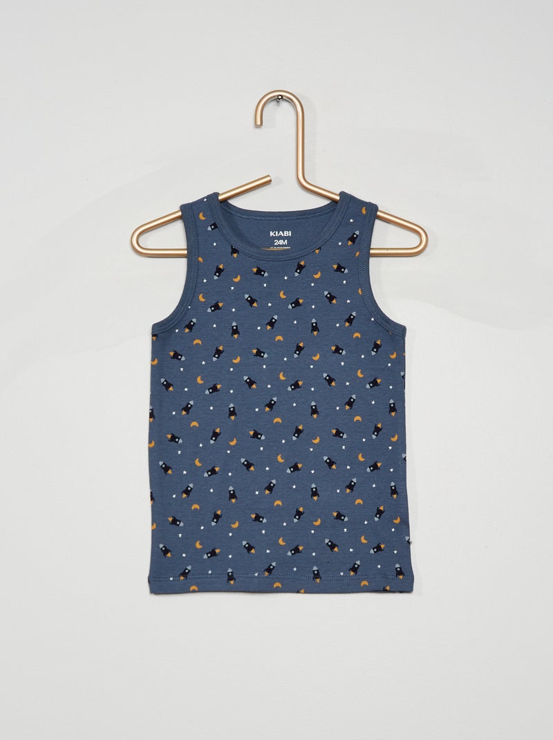 Pack de 2 camisetas interiores AZUL - Kiabi