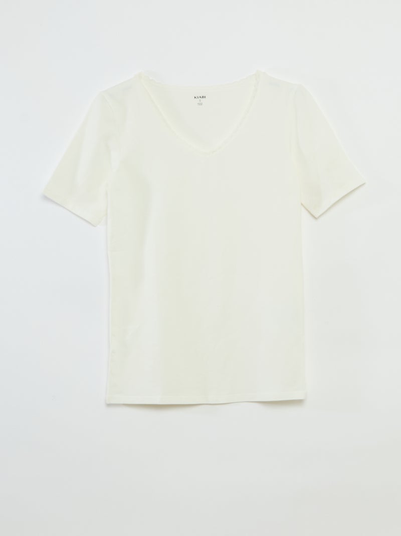 Pack de 2 camisetas interiores BEIGE - Kiabi
