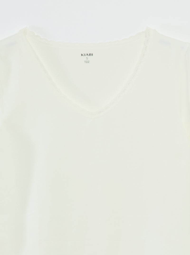 Pack de 2 camisetas interiores BEIGE - Kiabi