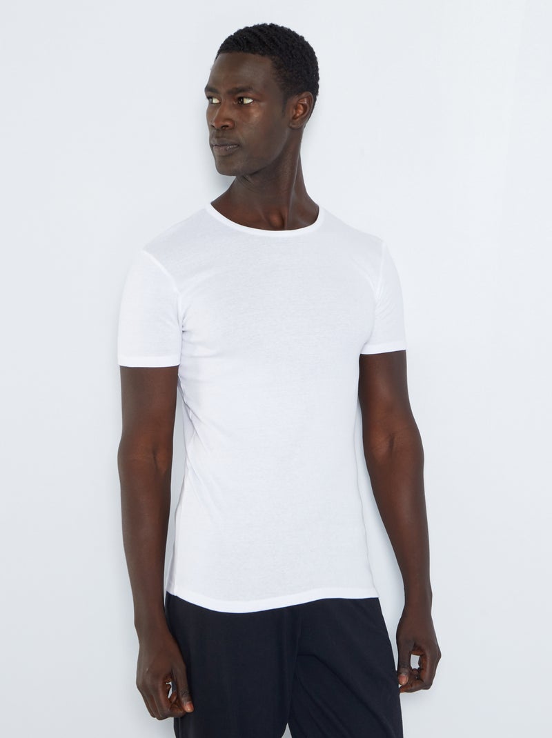 Pack de 2 camisetas interiores Blanco - Kiabi