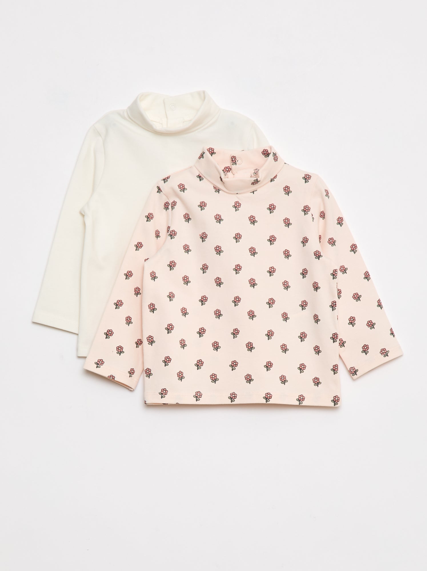 Pack de 2 camisetas interiores de cuello alto