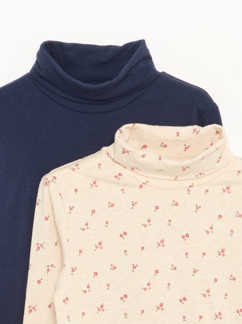 Pack de 2 camisetas interiores de cuello vuelto - Kiabi Pack de 2 camisetas interiores de cuello vuelto - Kiabi