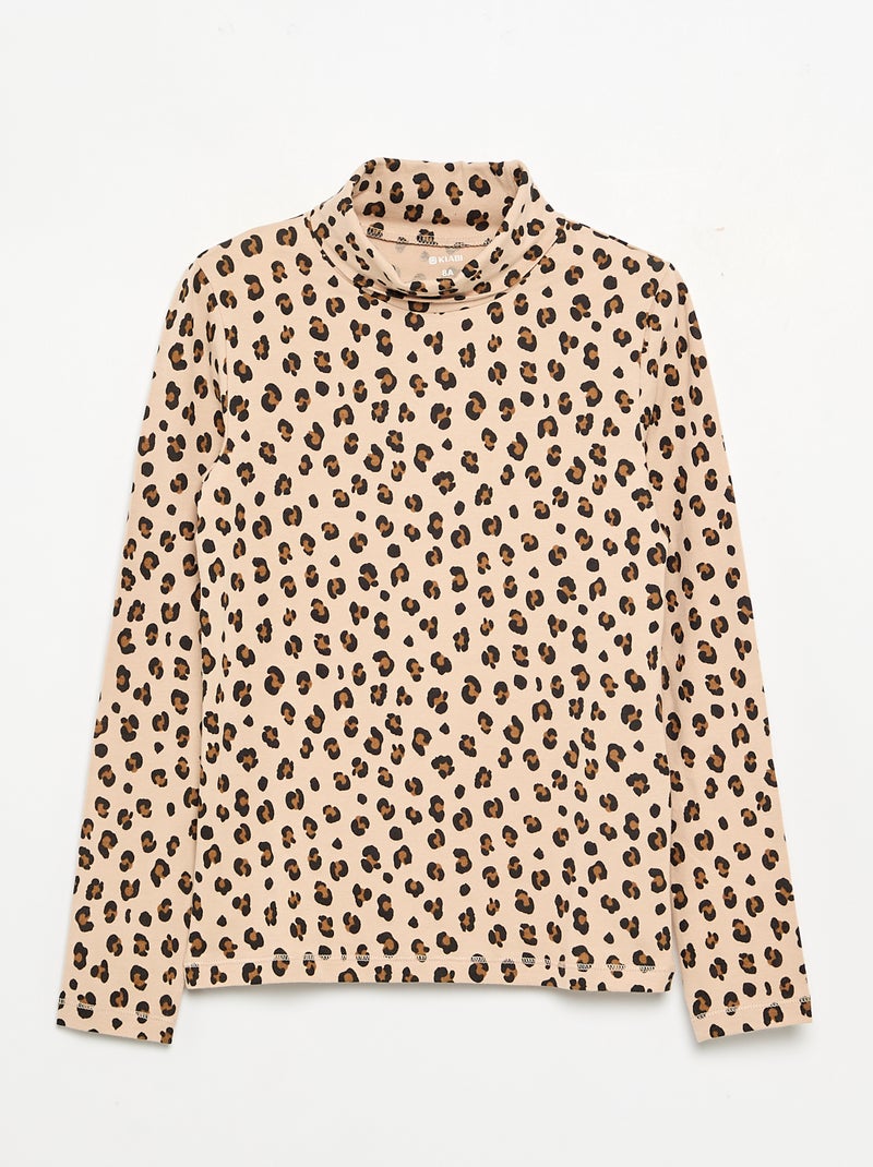 Pack de 2 camisetas interiores de cuello vuelto Beige - Kiabi