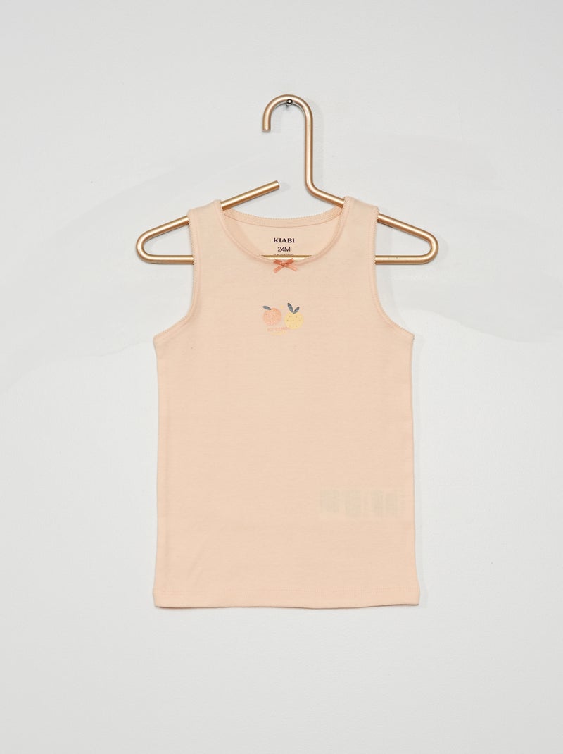 Pack de 2 camisetas interiores ROSA - Kiabi