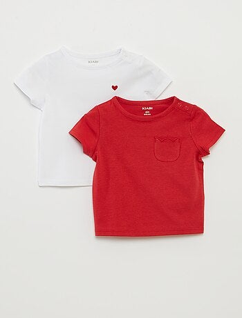 Pack de 2 camisetas lisas