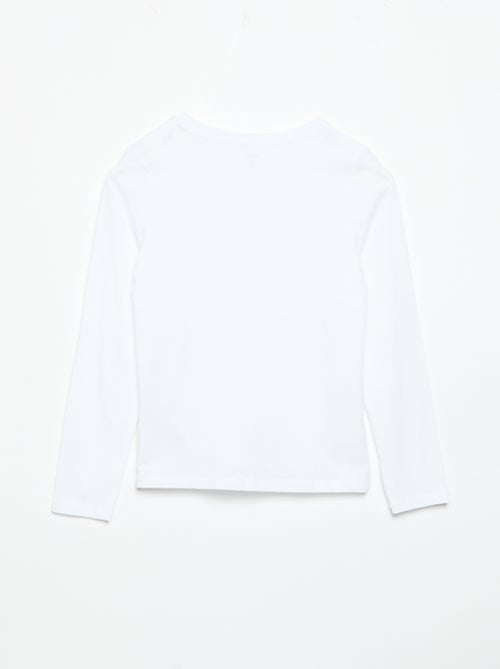 Pack de 2 camisetas lisas de manga larga - Kiabi