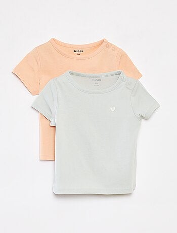Pack de 2 camisetas lisas