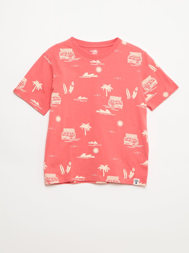 pack de 2 camisetas Rojo - Kiabi