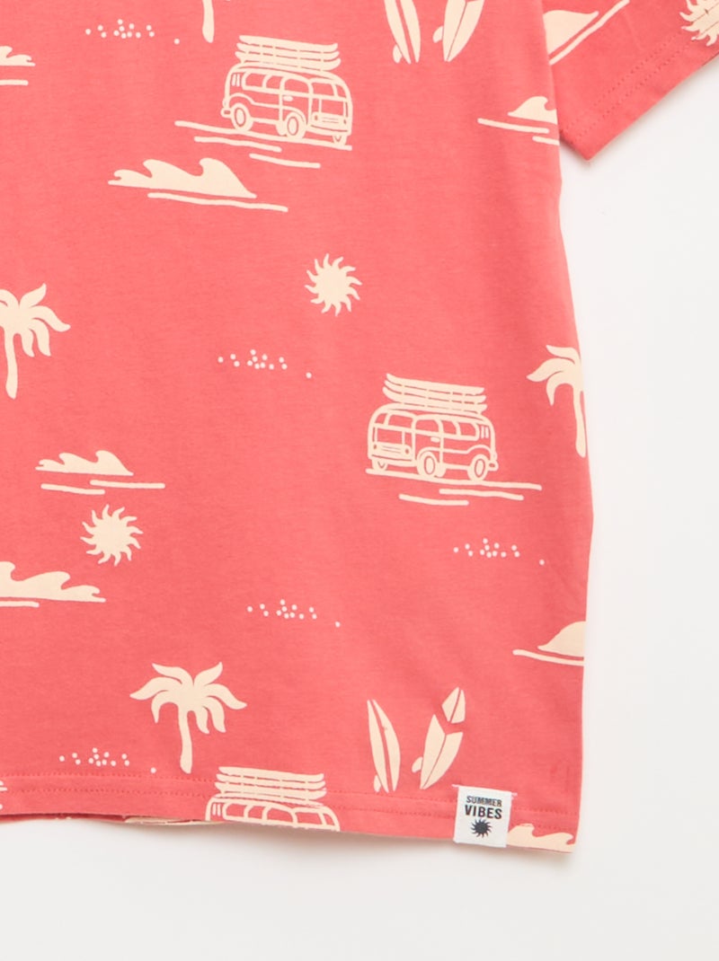 pack de 2 camisetas Rojo - Kiabi
