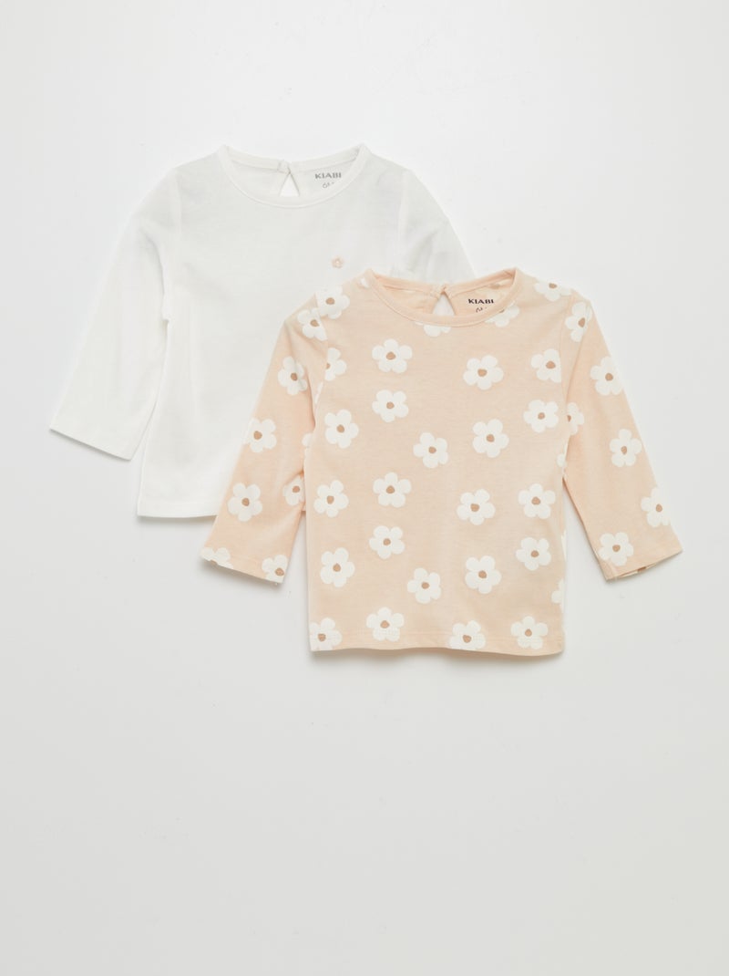 Pack de 2 camisetas ROSA - Kiabi