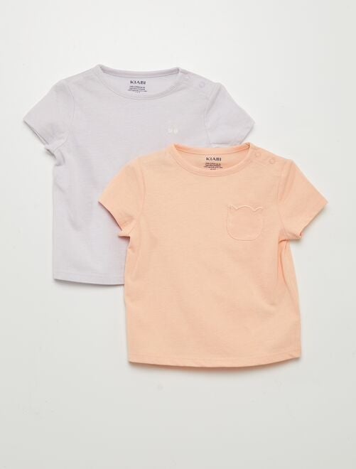Pack de 2 camisetas sencillas - Kiabi