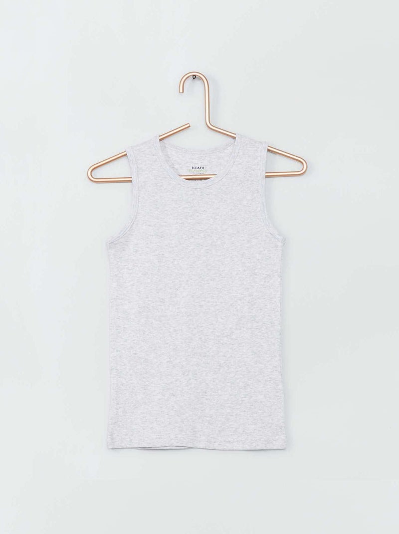 Pack de 2 camisetas sin mangas AZUL - Kiabi