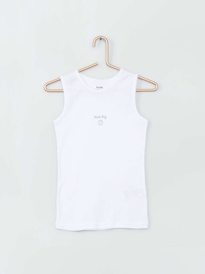Pack de 2 camisetas sin mangas AZUL - Kiabi