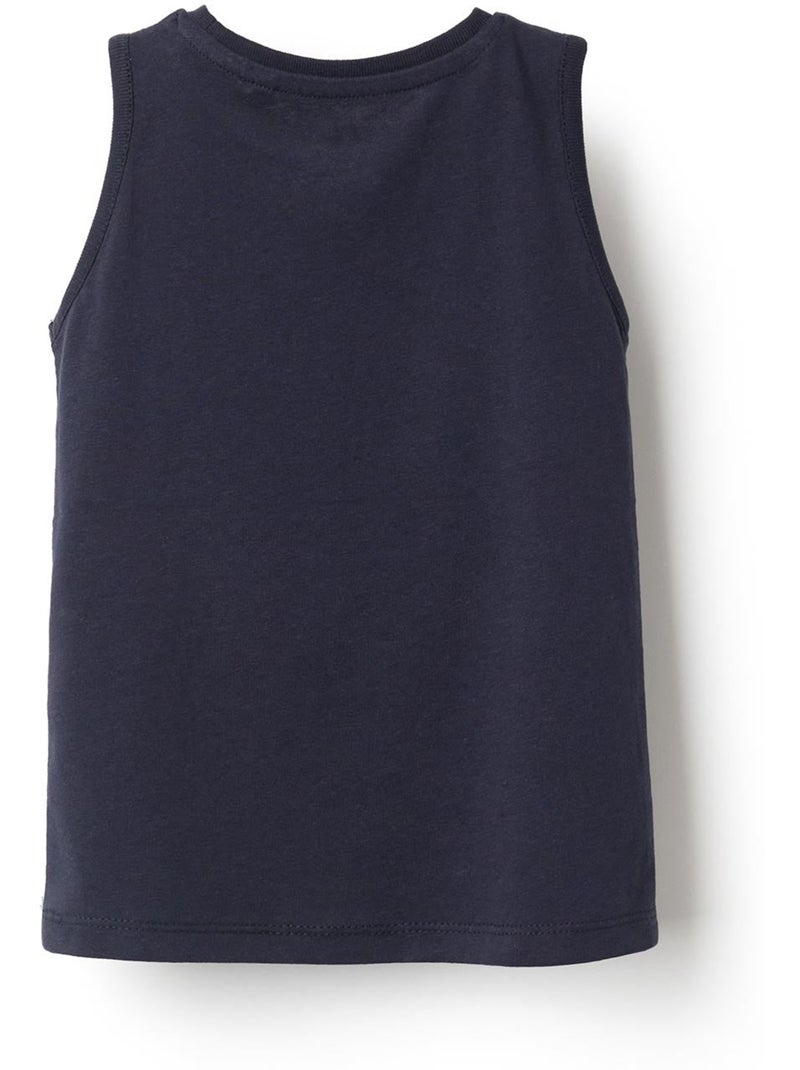 Pack de 2 camisetas sin mangas de algodón con estampados de playa Verde claro - Kiabi