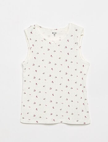 Pack de 2 camisetas sin mangas de punto calado