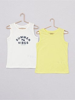 Niño 3-12 años - Pack de 2 camisetas sin mangas 'eco-concepción' - Kiabi