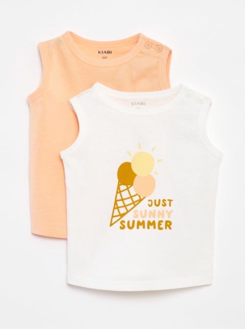 Pack de 2 camisetas sin mangas - Kiabi