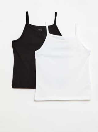 Pack de 2 camisetas sin mangas