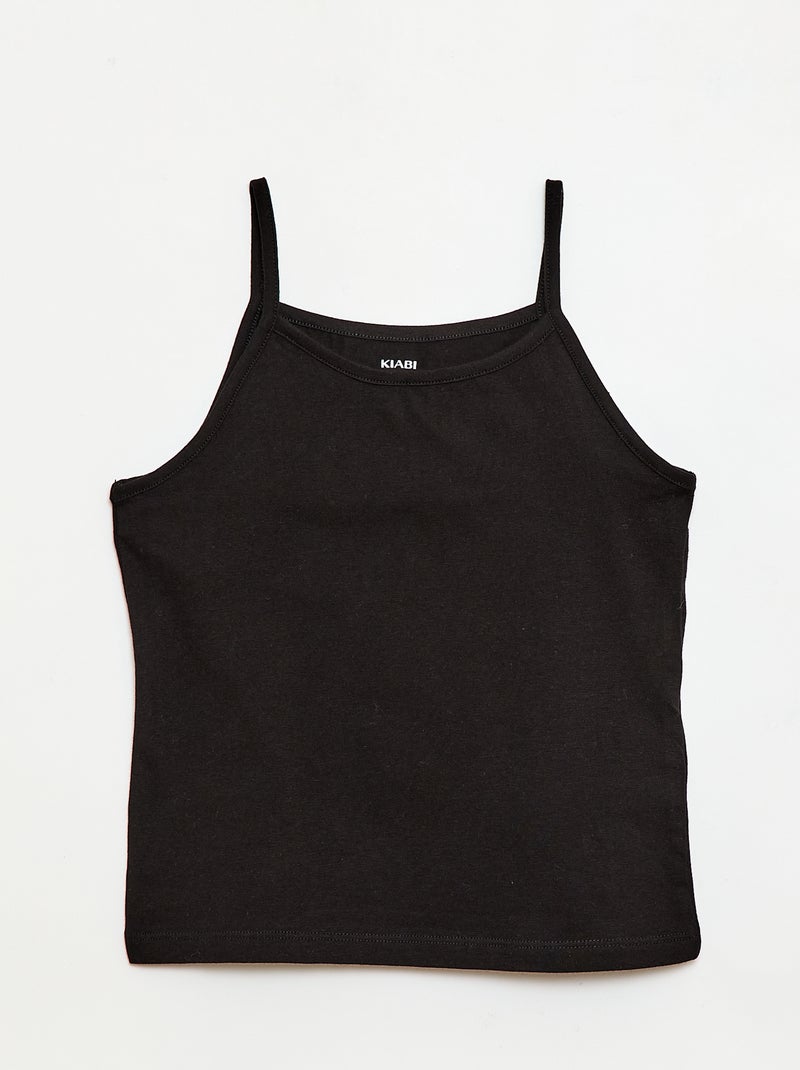 Pack de 2 camisetas sin mangas Negro - Kiabi