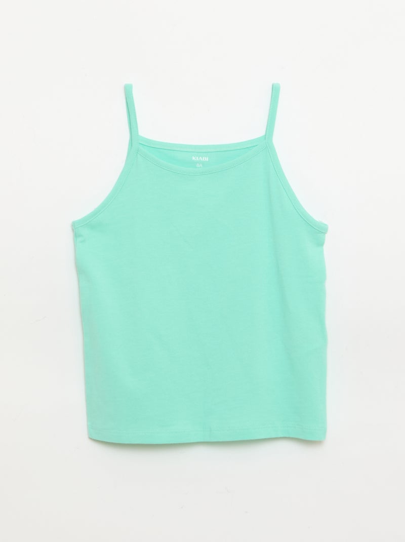 Pack de 2 camisetas sin mangas Verde - Kiabi