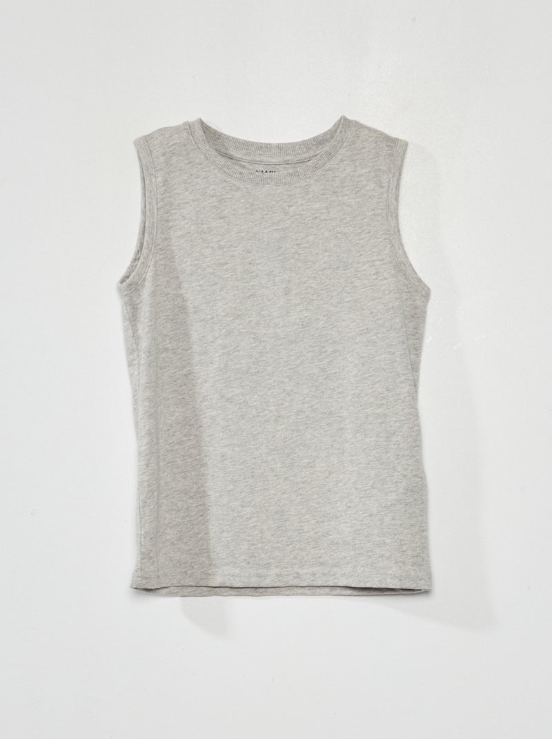 Pack de 2 camisetas sin mangas VERDE - Kiabi