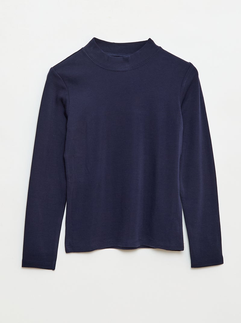 Pack de 2 camisetas termorreguladoras de cuello alto Azul - Kiabi