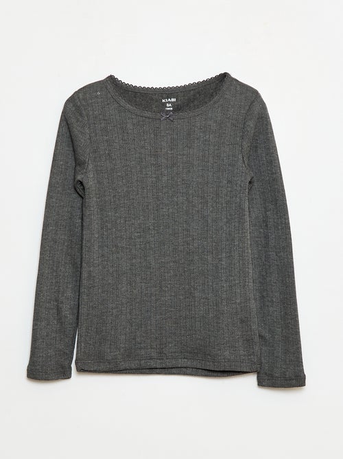 Pack de 2 camisetas termorreguladoras de punto calado - Kiabi Pack de 2 camisetas termorreguladoras de punto calado - Kiabi