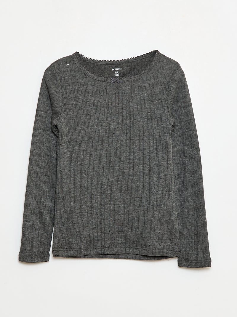 Pack de 2 camisetas termorreguladoras de punto calado Blanco - Kiabi