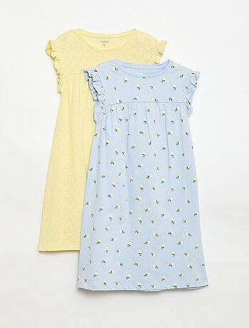 Conjunto de 2 camisones de manga corta