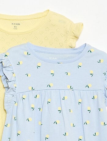 Conjunto de 2 camisones de manga corta