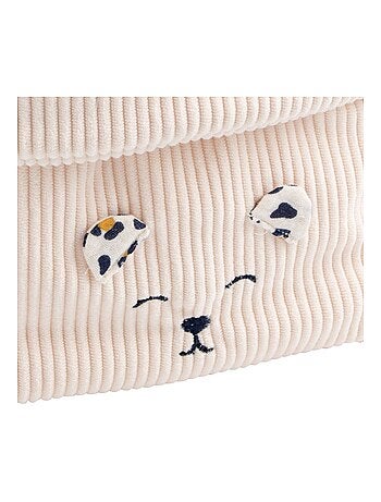 Pack de 2 cestas de almacenamiento en pana con detalle de - SAUTHON