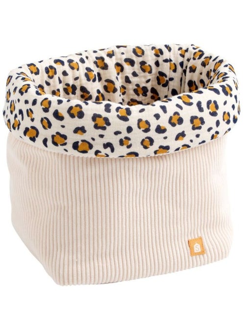 Pack de 2 cestas de almacenamiento en pana con detalle de - SAUTHON - Kiabi