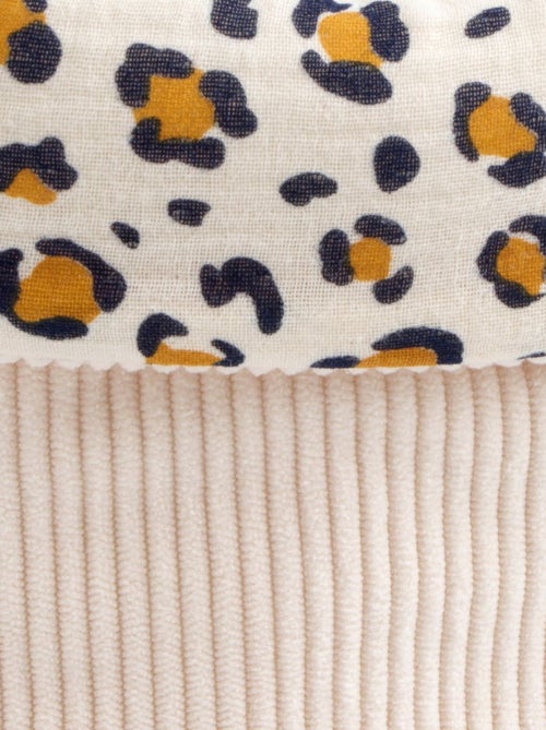 Pack de 2 cestas de almacenamiento en pana con detalle de - SAUTHON - Kiabi