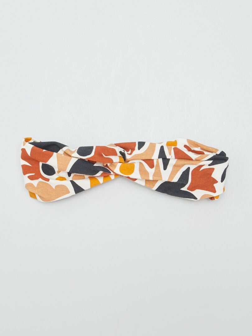 Pack de 2 cintas estampadas para el pelo multicolor - Kiabi