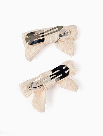 Pack de 2 clips para el pelo con lazo floral
