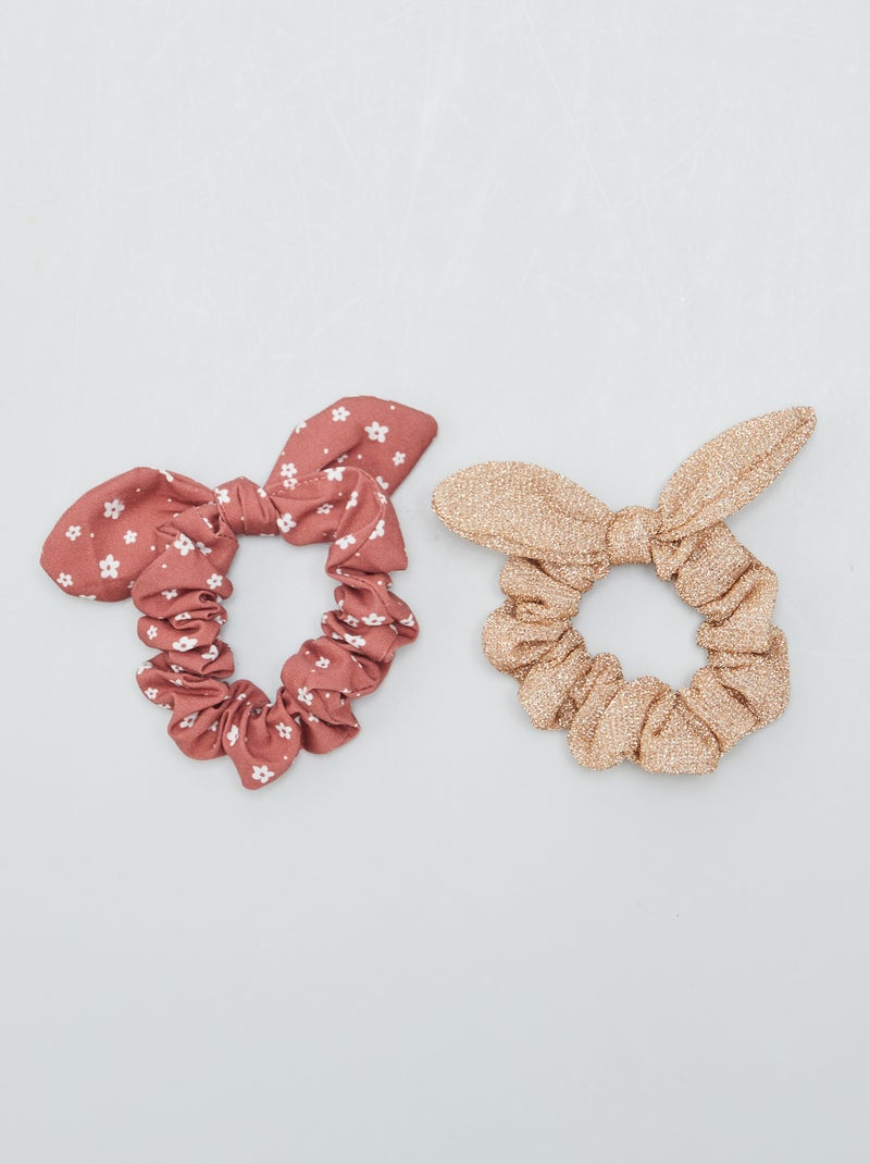 Pack de 2 coleteros con nudo ROSA - Kiabi
