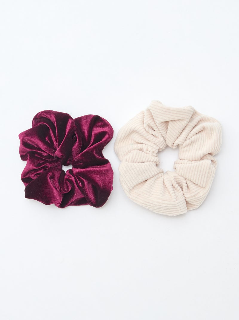 Pack de 2 coleteros satinados Purpura - Kiabi