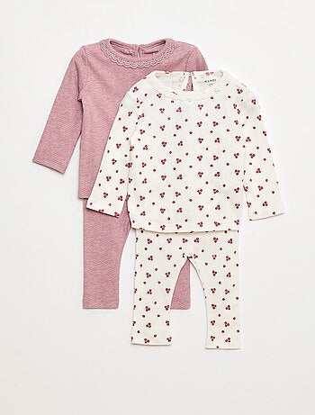 pack de 2 conjuntos camiseta + leggings - 2 piezas