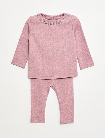 pack de 2 conjuntos camiseta + leggings - 2 piezas