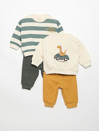 Pack de 2 conjuntos de 2 piezas - sudadera + pantalón