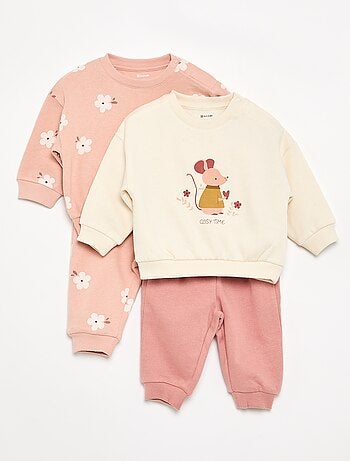 Pack de 2 conjuntos de 2 piezas - sudadera + pantalón