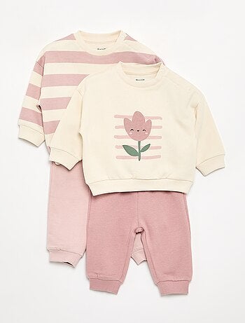 Pack de 2 conjuntos de 2 piezas - sudadera + pantalón
