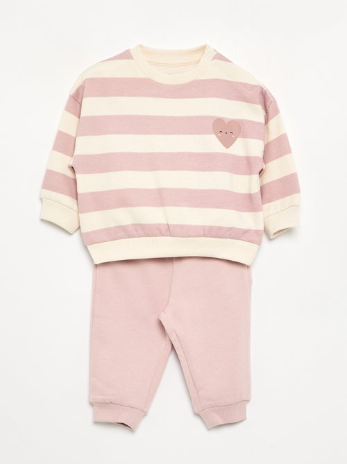 Pack de 2 conjuntos de 2 piezas - sudadera + pantalón - Kiabi