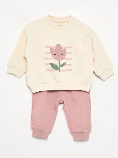 Pack de 2 conjuntos de 2 piezas - sudadera + pantalón - Kiabi