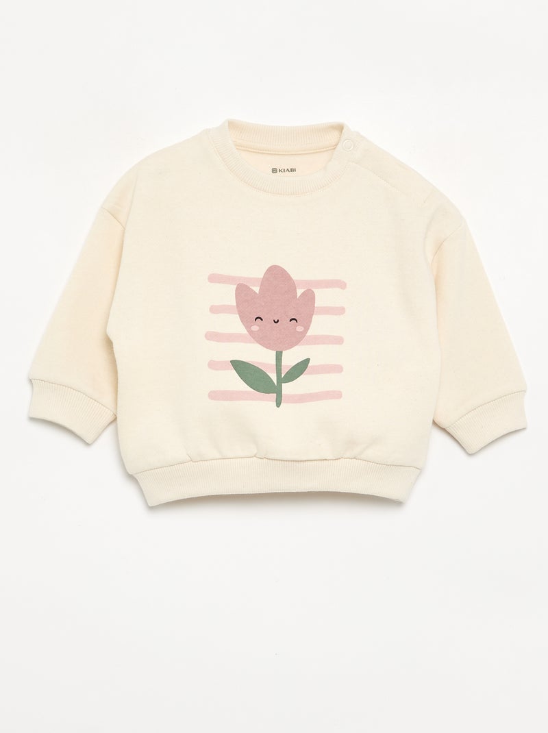 Pack de 2 conjuntos de 2 piezas - sudadera + pantalón Blanco - Kiabi